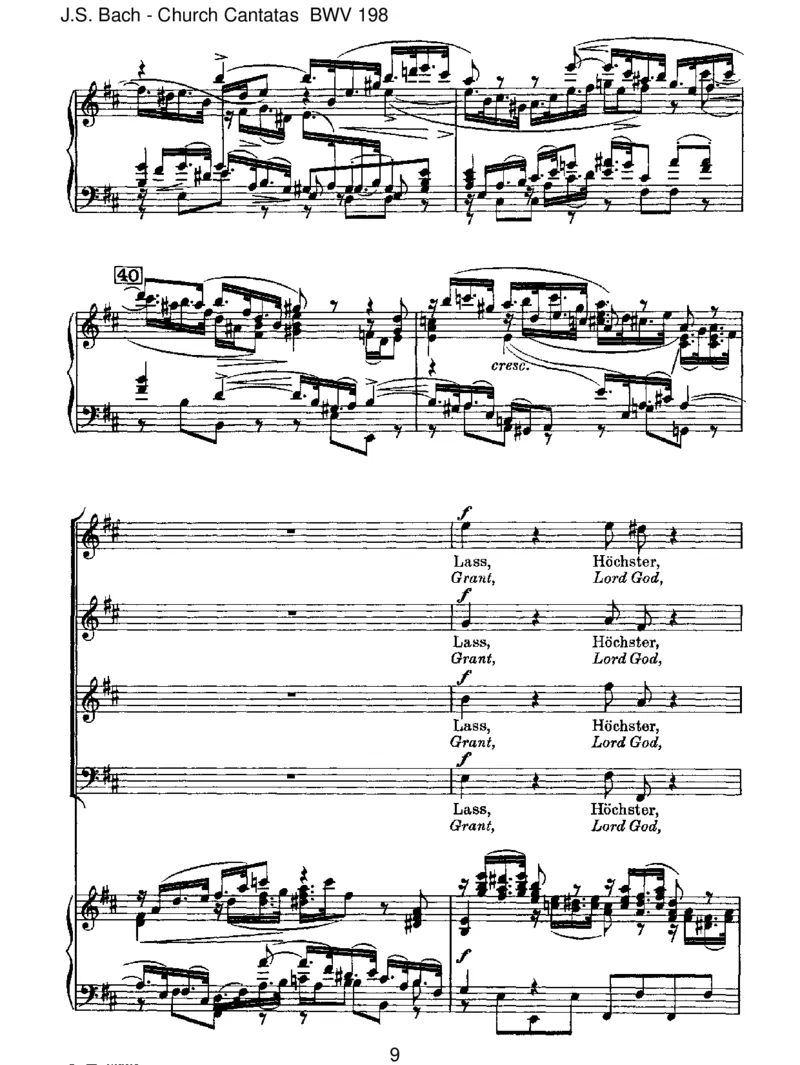 BWV198Lass,F&uuml;rstin,lassnoch[TrauerOde]_一万首著名钢琴曲谱哈农贝多芬合集视频教学电子版高清无水印可打印_1古典钢琴知名音乐家谱_巴赫钢琴谱全集_J.S巴赫作品全集