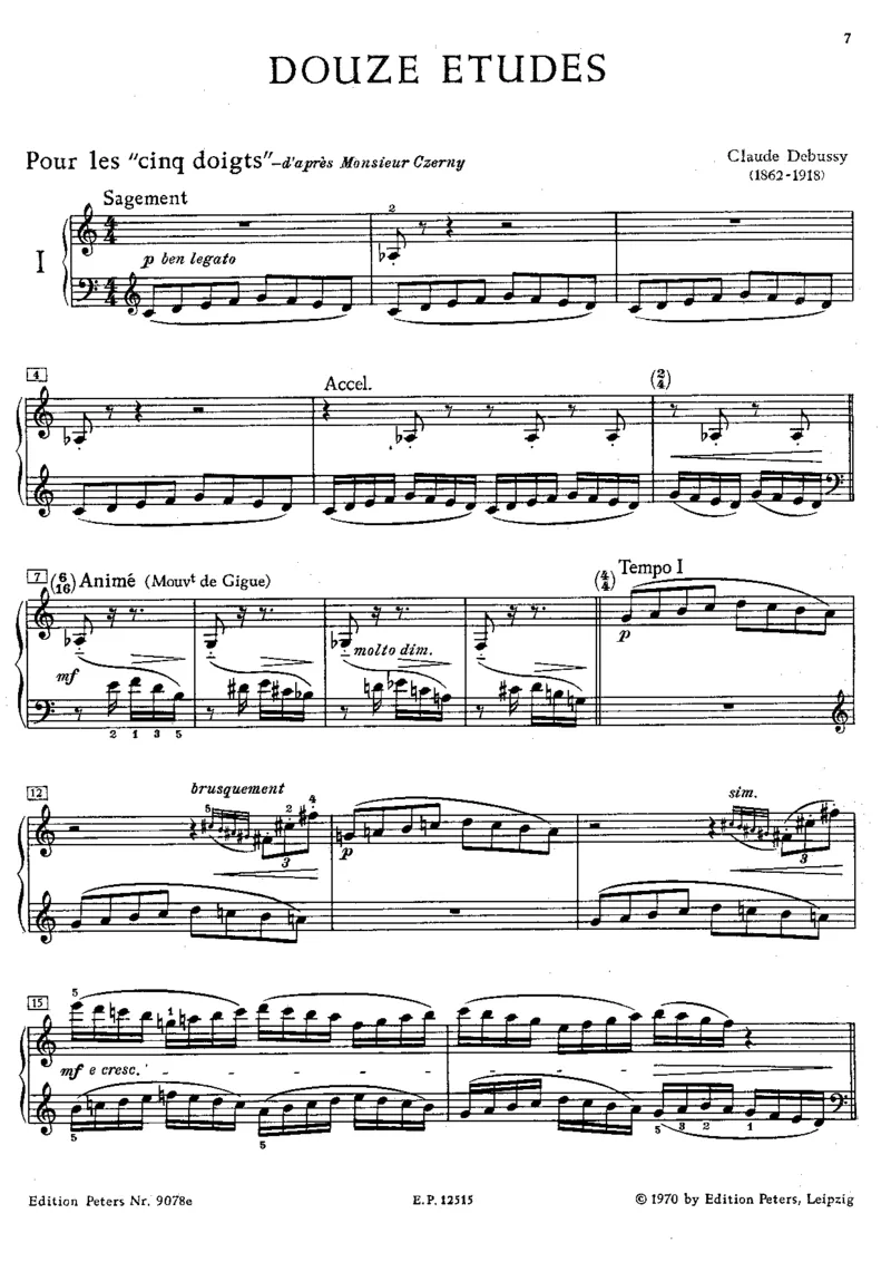 Debussy__Claude-Klavierwerke_Peters_Klemm_Band_V_01_Etudes_scan_一万首著名钢琴曲谱哈农贝多芬合集视频教学电子版高清无水印可打印_1古典钢琴知名音乐家谱_超高难度钢琴谱_一些练习曲