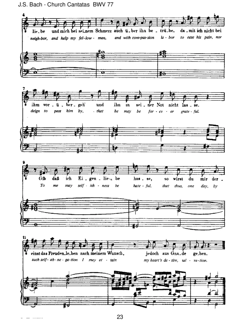 BWV77DusolltGott,deinenHerren,lieben_一万首著名钢琴曲谱哈农贝多芬合集视频教学电子版高清无水印可打印_1古典钢琴知名音乐家谱_巴赫钢琴谱全集_J.S巴赫作品全集