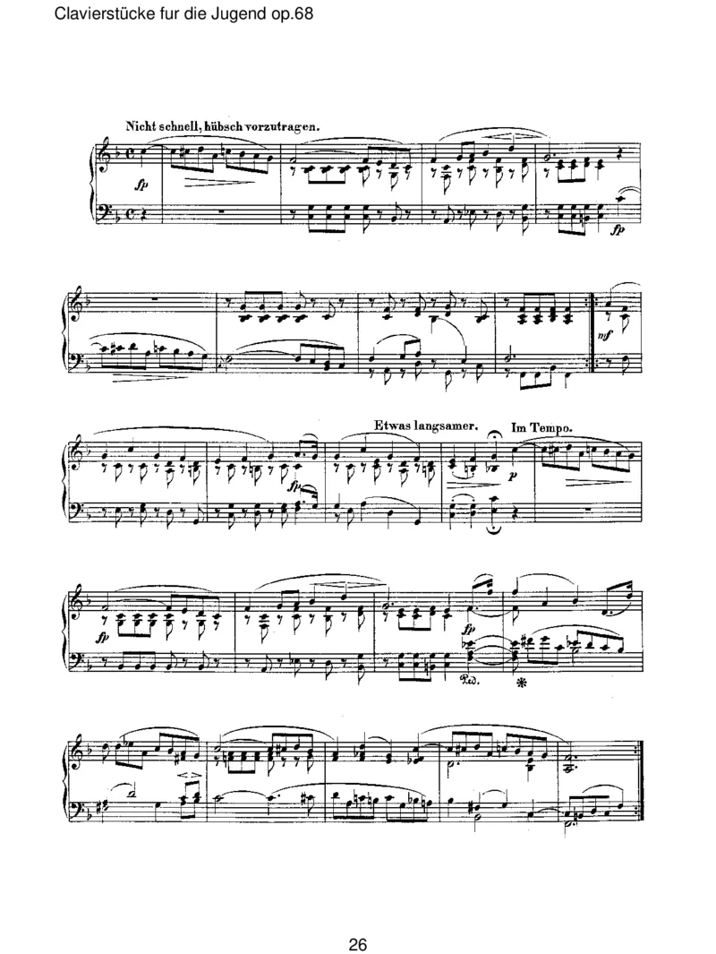 Clavierst&uuml;ckefurdieJugendop.68_一万首著名钢琴曲谱哈农贝多芬合集视频教学电子版高清无水印可打印_1古典钢琴知名音乐家谱_舒曼钢琴谱全集_RobertSchumann罗伯特&middot;舒曼(1810-1856)