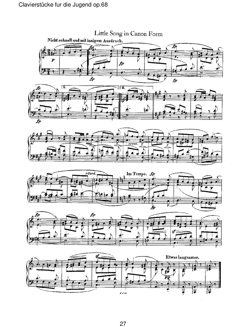 Clavierst&uuml;ckefurdieJugendop.68_一万首著名钢琴曲谱哈农贝多芬合集视频教学电子版高清无水印可打印_1古典钢琴知名音乐家谱_舒曼钢琴谱全集_RobertSchumann罗伯特&middot;舒曼(1810-1856)