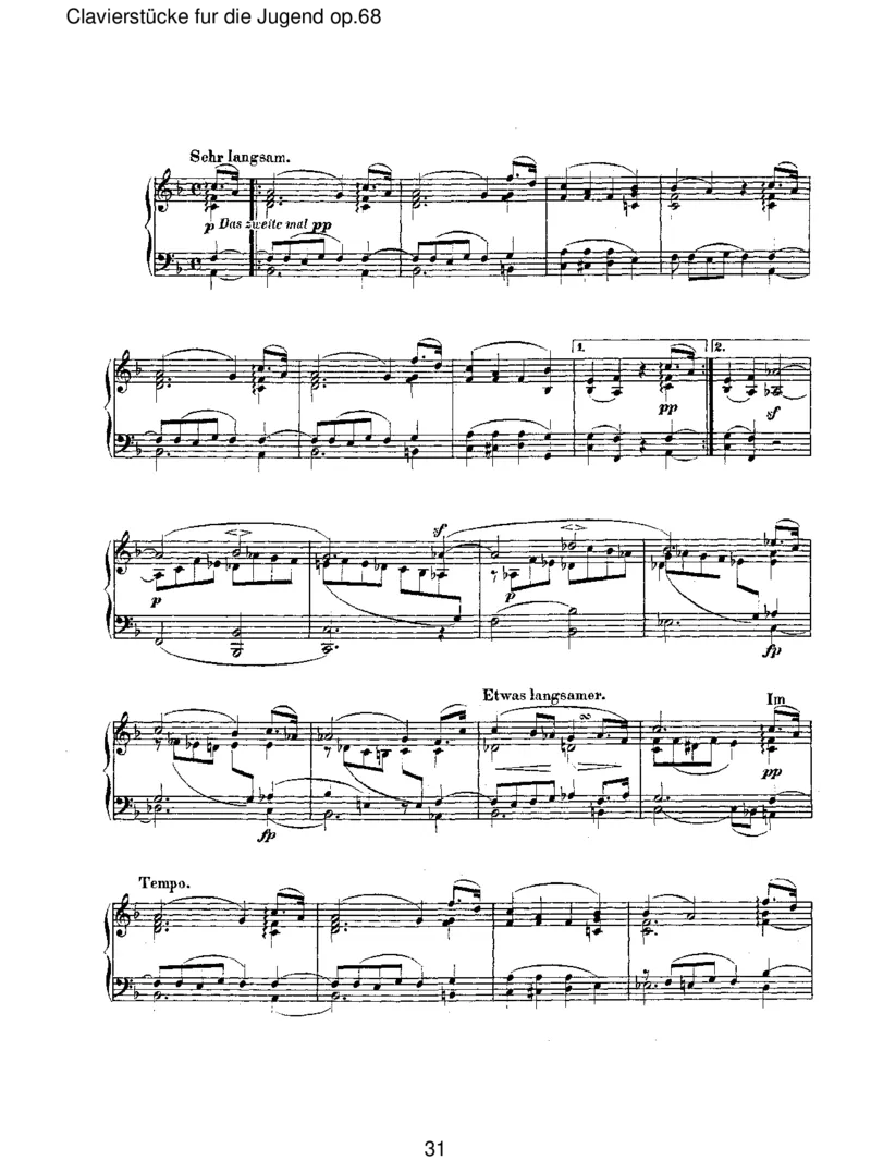 Clavierst&uuml;ckefurdieJugendop.68_一万首著名钢琴曲谱哈农贝多芬合集视频教学电子版高清无水印可打印_1古典钢琴知名音乐家谱_舒曼钢琴谱全集_RobertSchumann罗伯特&middot;舒曼(1810-1856)