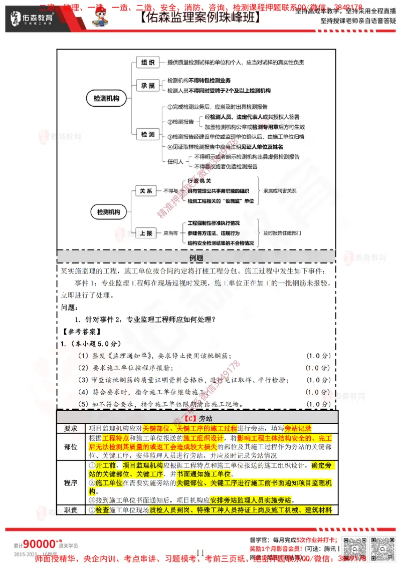 4月28日佑森监理案例珠峰班VIP作业答案_监理工程师_2025监理工程师_2025年监理工程师SVIP_2025年监理土建案例SVIP_02-基础精讲✿高端面授✿深度强化