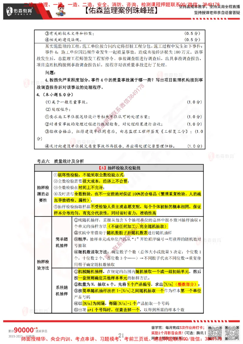 4月28日佑森监理案例珠峰班VIP作业答案_监理工程师_2025监理工程师_2025年监理工程师SVIP_2025年监理土建案例SVIP_02-基础精讲✿高端面授✿深度强化