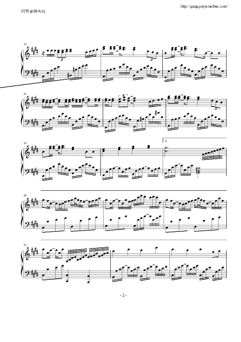26、张杰（18页，共6首）_一万首著名钢琴曲谱哈农贝多芬合集视频教学电子版高清无水印可打印_3流行音乐谱_流行钢琴谱合集形式_高清PDF无水印