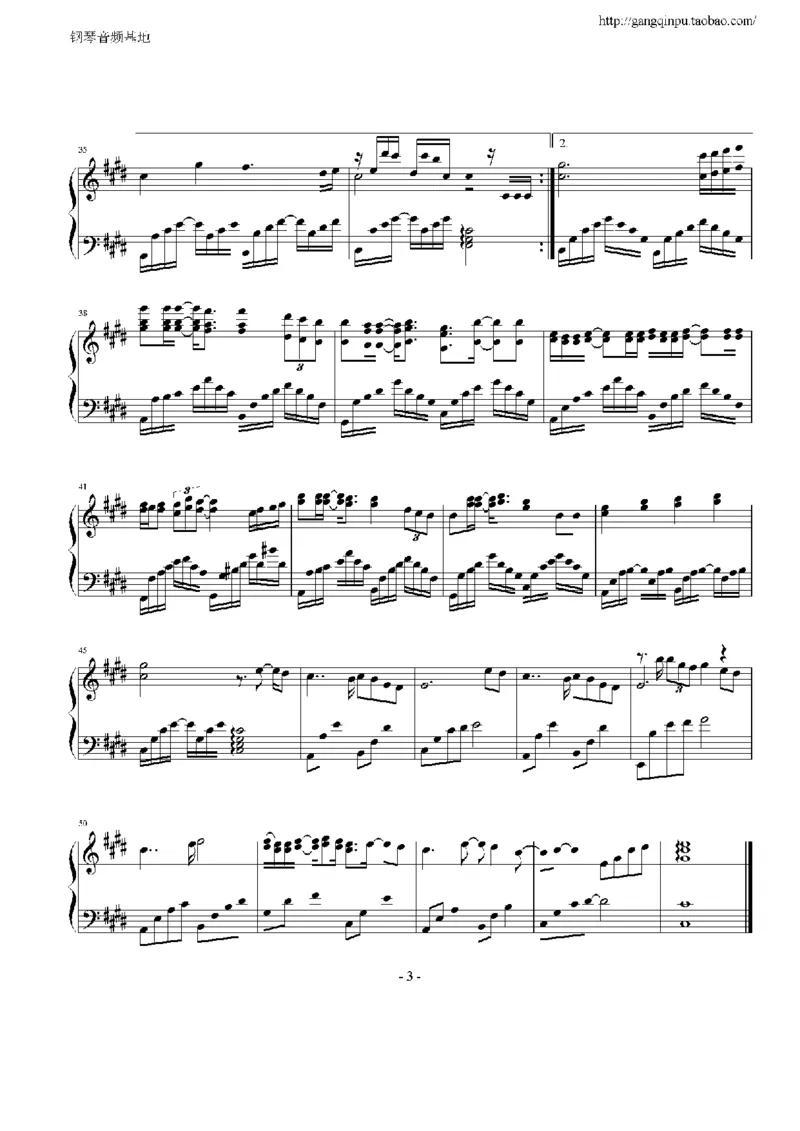 26、张杰（18页，共6首）_一万首著名钢琴曲谱哈农贝多芬合集视频教学电子版高清无水印可打印_3流行音乐谱_流行钢琴谱合集形式_高清PDF无水印