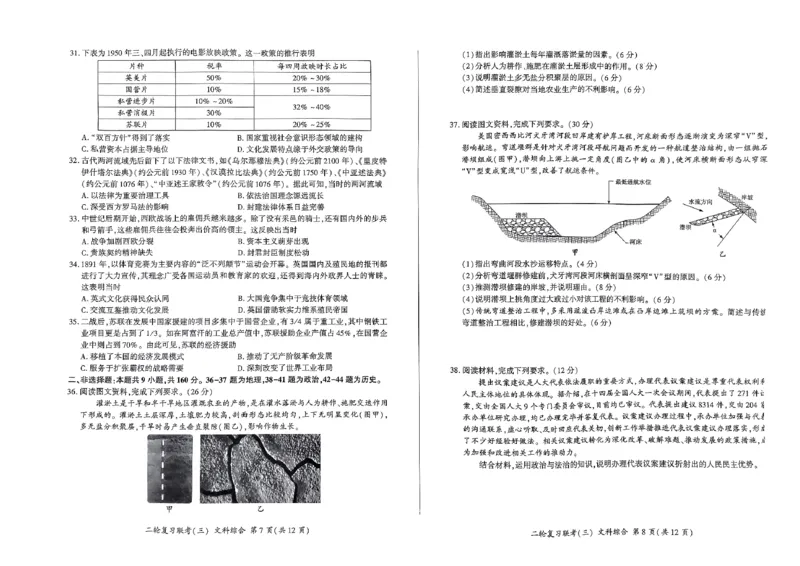 扫描件_文科综合(0516)_2024年5月_01按日期_18号_2024届省百师联盟高三二轮复习联考（三）_2024届百师联盟高三二轮复习联考（三）文综试题