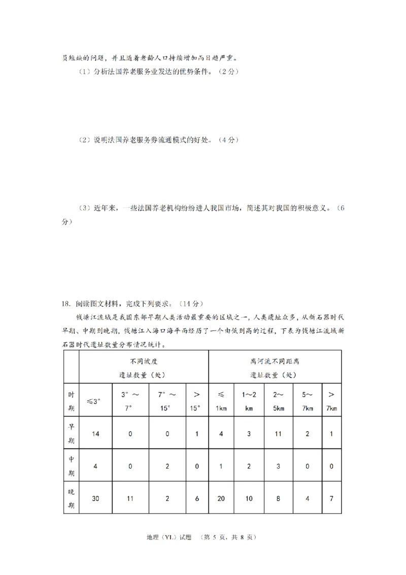 地理（YL）_2024年2月_01每日更新_22号_2024届湖南省长沙市雅礼中学高考一模_2024届湖南省长沙市雅礼中学高考一模地理