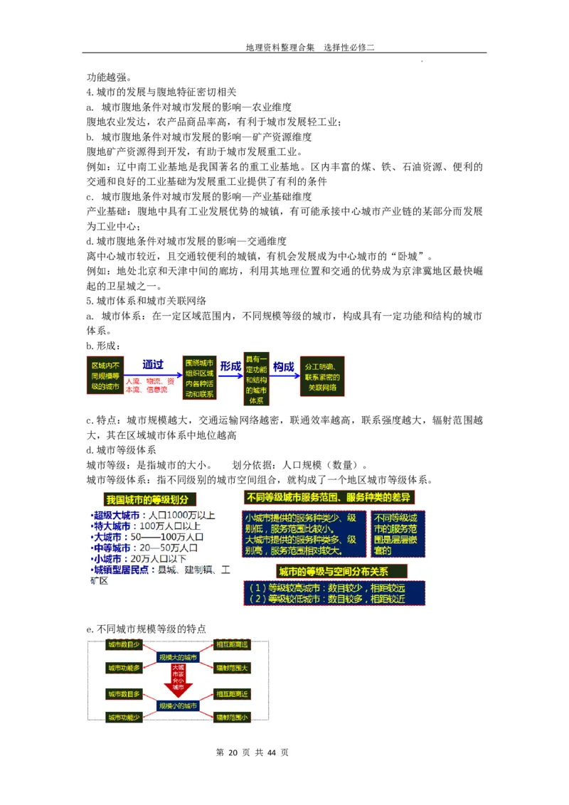 选择性必修二复习资料高中地理人教版（2019）选择性必修2_E015高中全科试卷_地理试题_选修2_5.知识汇总