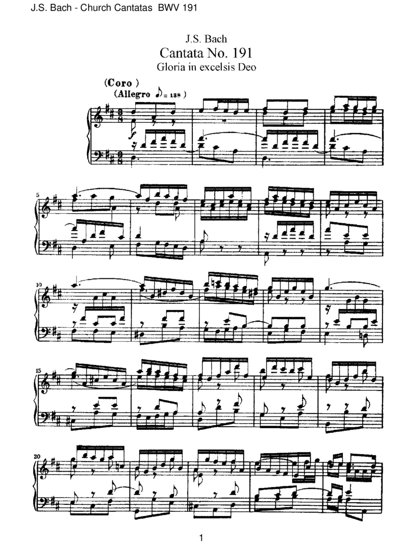 BWV191GloriainexcelsisDeo_一万首著名钢琴曲谱哈农贝多芬合集视频教学电子版高清无水印可打印_1古典钢琴知名音乐家谱_巴赫钢琴谱全集_J.S巴赫作品全集_JohannSebastianBach(1685-1750)巴赫