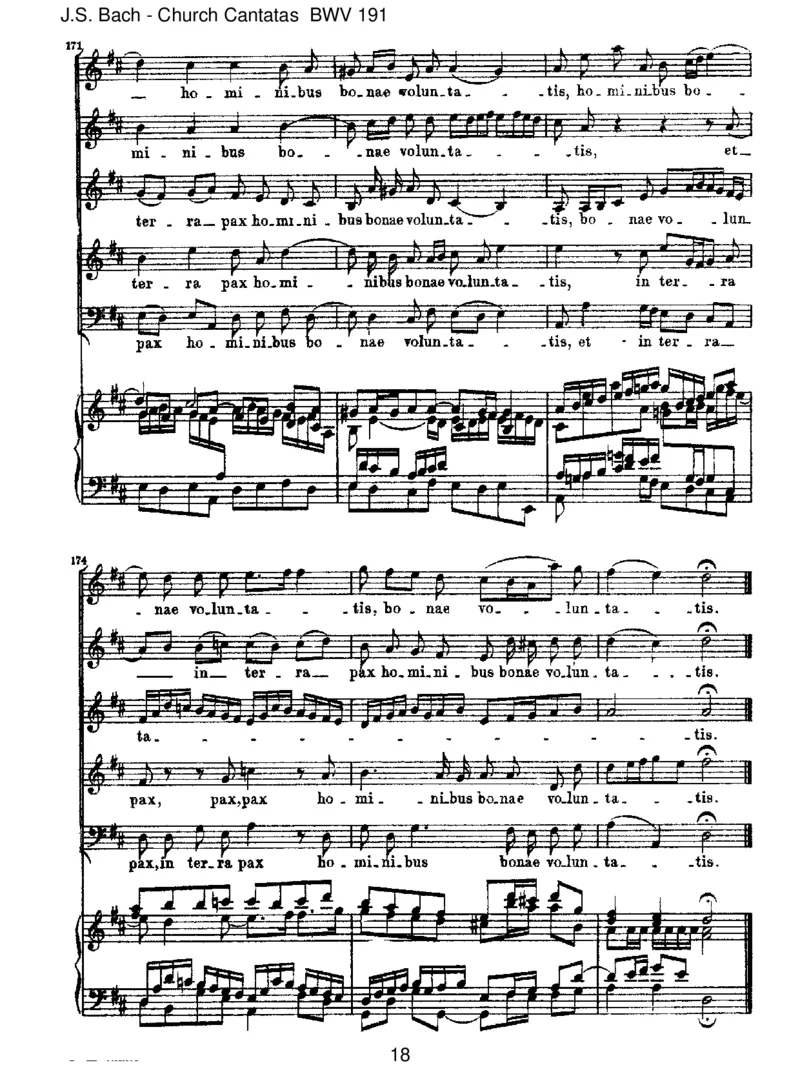 BWV191GloriainexcelsisDeo_一万首著名钢琴曲谱哈农贝多芬合集视频教学电子版高清无水印可打印_1古典钢琴知名音乐家谱_巴赫钢琴谱全集_J.S巴赫作品全集_JohannSebastianBach(1685-1750)巴赫
