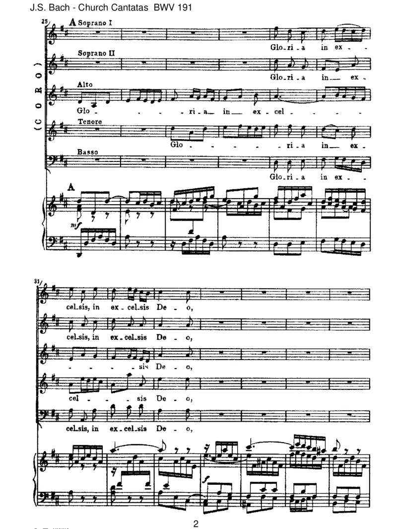 BWV191GloriainexcelsisDeo_一万首著名钢琴曲谱哈农贝多芬合集视频教学电子版高清无水印可打印_1古典钢琴知名音乐家谱_巴赫钢琴谱全集_J.S巴赫作品全集_JohannSebastianBach(1685-1750)巴赫