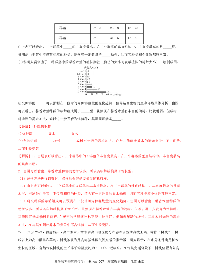 第2章种群及其动态（B卷&middot;能力提升练）（解析版）_E015高中全科试卷_生物试题_选修2_1.单元测试_2、单元测试AB卷2023