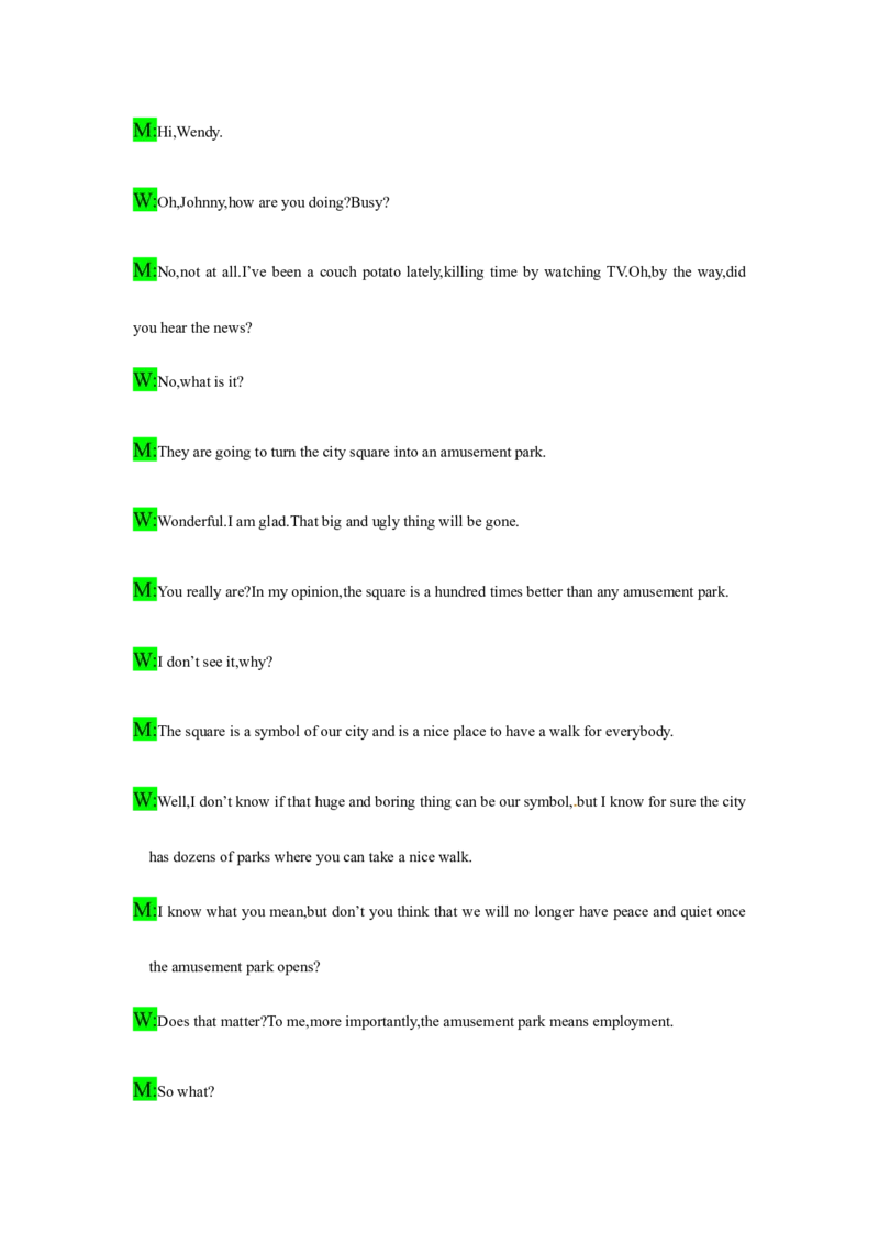 备考2024新高考英语听力(答案+文本)12_2024年5月_01按日期_1号_2024高考英语听力专题（80套模拟训练+历年真题）(附音频）_高考英语听力高分80套模拟训练_811
