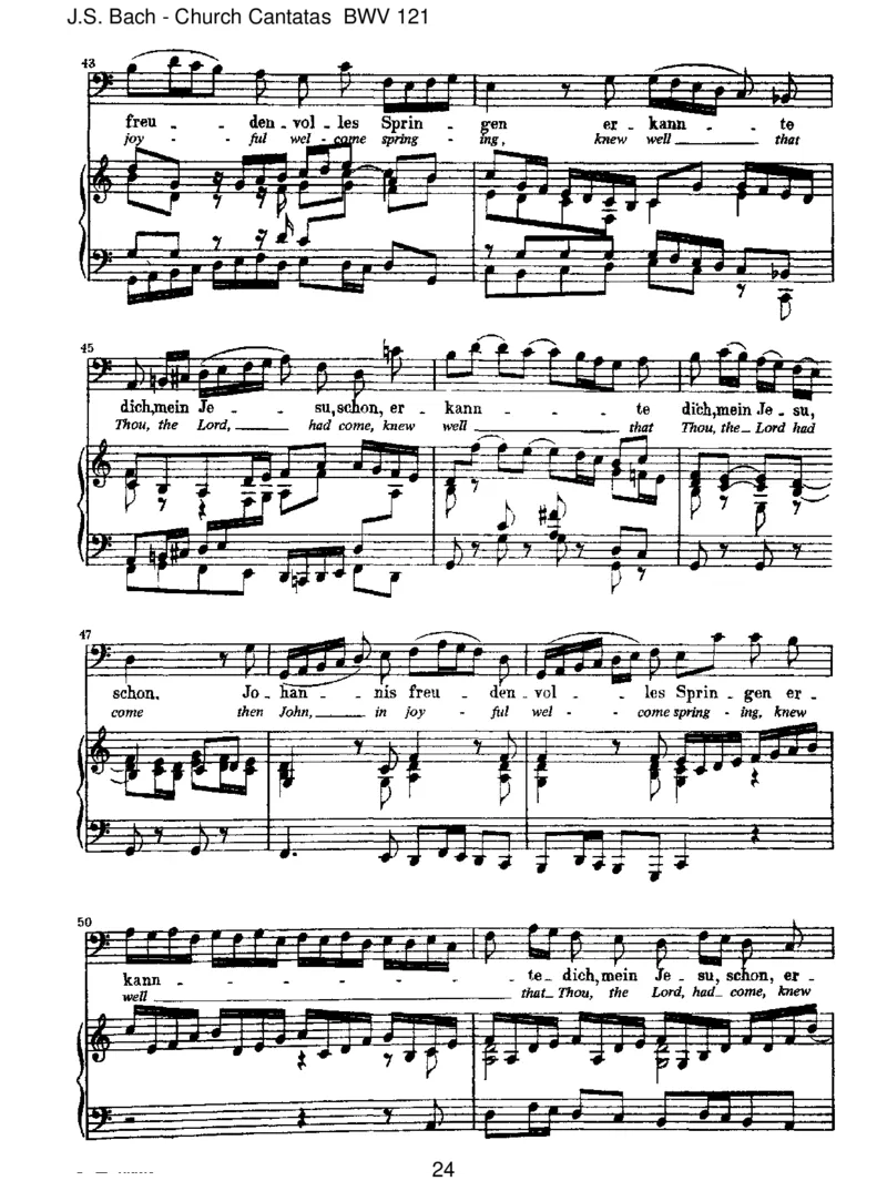 BWV121Christumwirsollenlobenschon_一万首著名钢琴曲谱哈农贝多芬合集视频教学电子版高清无水印可打印_1古典钢琴知名音乐家谱_巴赫钢琴谱全集_J.S巴赫作品全集
