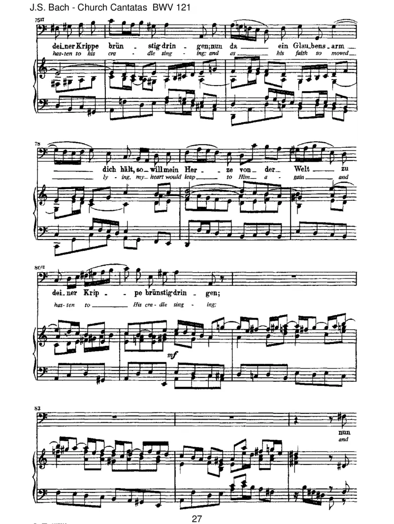 BWV121Christumwirsollenlobenschon_一万首著名钢琴曲谱哈农贝多芬合集视频教学电子版高清无水印可打印_1古典钢琴知名音乐家谱_巴赫钢琴谱全集_J.S巴赫作品全集