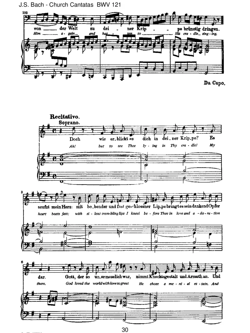 BWV121Christumwirsollenlobenschon_一万首著名钢琴曲谱哈农贝多芬合集视频教学电子版高清无水印可打印_1古典钢琴知名音乐家谱_巴赫钢琴谱全集_J.S巴赫作品全集