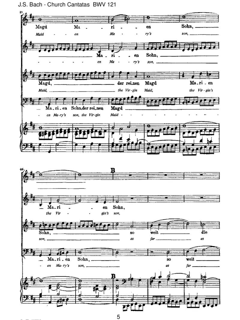 BWV121Christumwirsollenlobenschon_一万首著名钢琴曲谱哈农贝多芬合集视频教学电子版高清无水印可打印_1古典钢琴知名音乐家谱_巴赫钢琴谱全集_J.S巴赫作品全集