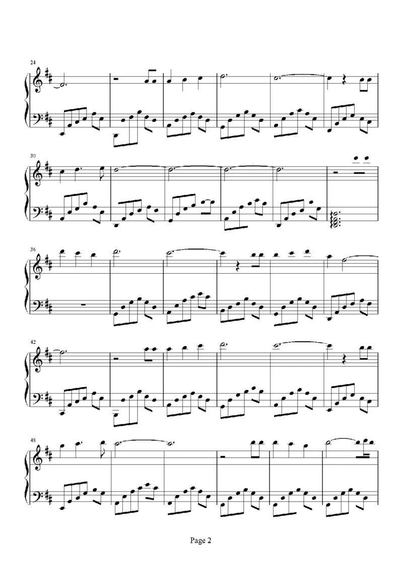 39、班得瑞钢琴谱1（45页，共10首）_一万首著名钢琴曲谱哈农贝多芬合集视频教学电子版高清无水印可打印_3流行音乐谱_流行钢琴谱合集形式_高清PDF无水印