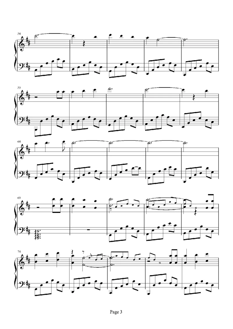 39、班得瑞钢琴谱1（45页，共10首）_一万首著名钢琴曲谱哈农贝多芬合集视频教学电子版高清无水印可打印_3流行音乐谱_流行钢琴谱合集形式_高清PDF无水印