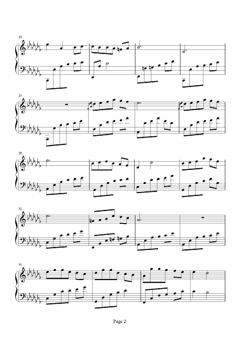 39、班得瑞钢琴谱1（45页，共10首）_一万首著名钢琴曲谱哈农贝多芬合集视频教学电子版高清无水印可打印_3流行音乐谱_流行钢琴谱合集形式_高清PDF无水印