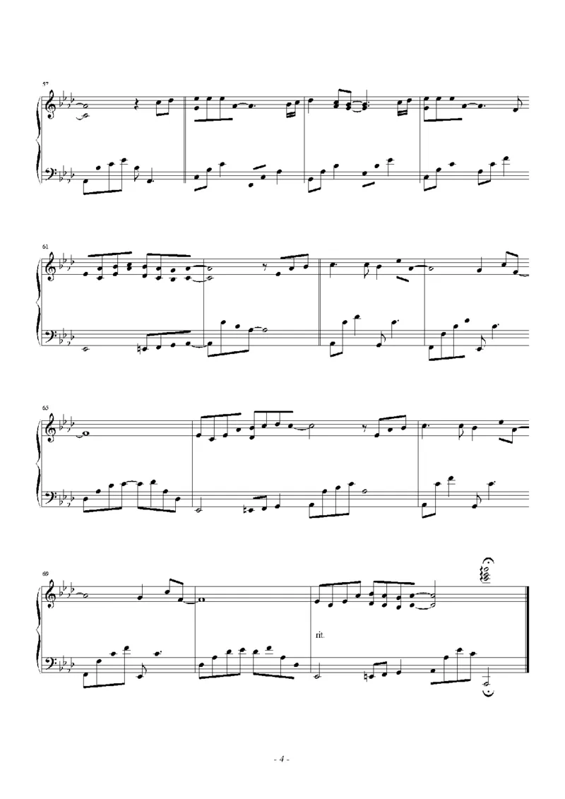 39、班得瑞钢琴谱1（45页，共10首）_一万首著名钢琴曲谱哈农贝多芬合集视频教学电子版高清无水印可打印_3流行音乐谱_流行钢琴谱合集形式_高清PDF无水印