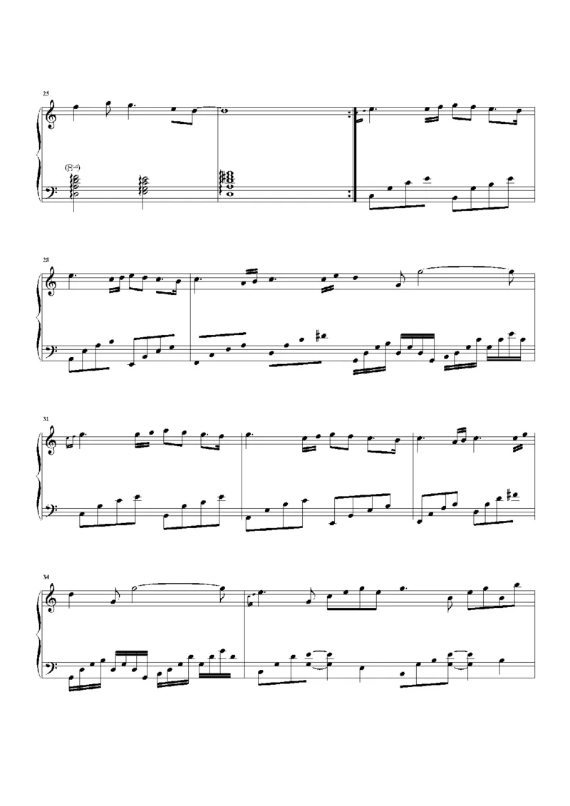 39、班得瑞钢琴谱1（45页，共10首）_一万首著名钢琴曲谱哈农贝多芬合集视频教学电子版高清无水印可打印_3流行音乐谱_流行钢琴谱合集形式_高清PDF无水印