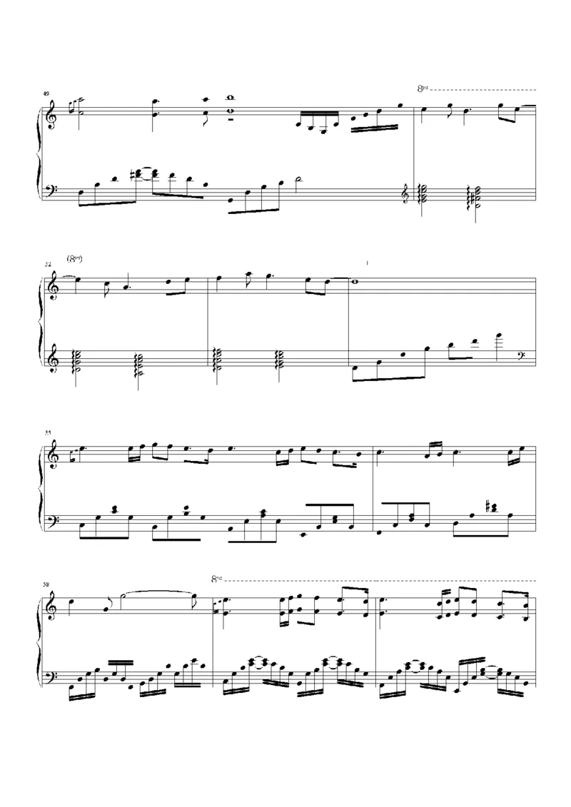 39、班得瑞钢琴谱1（45页，共10首）_一万首著名钢琴曲谱哈农贝多芬合集视频教学电子版高清无水印可打印_3流行音乐谱_流行钢琴谱合集形式_高清PDF无水印