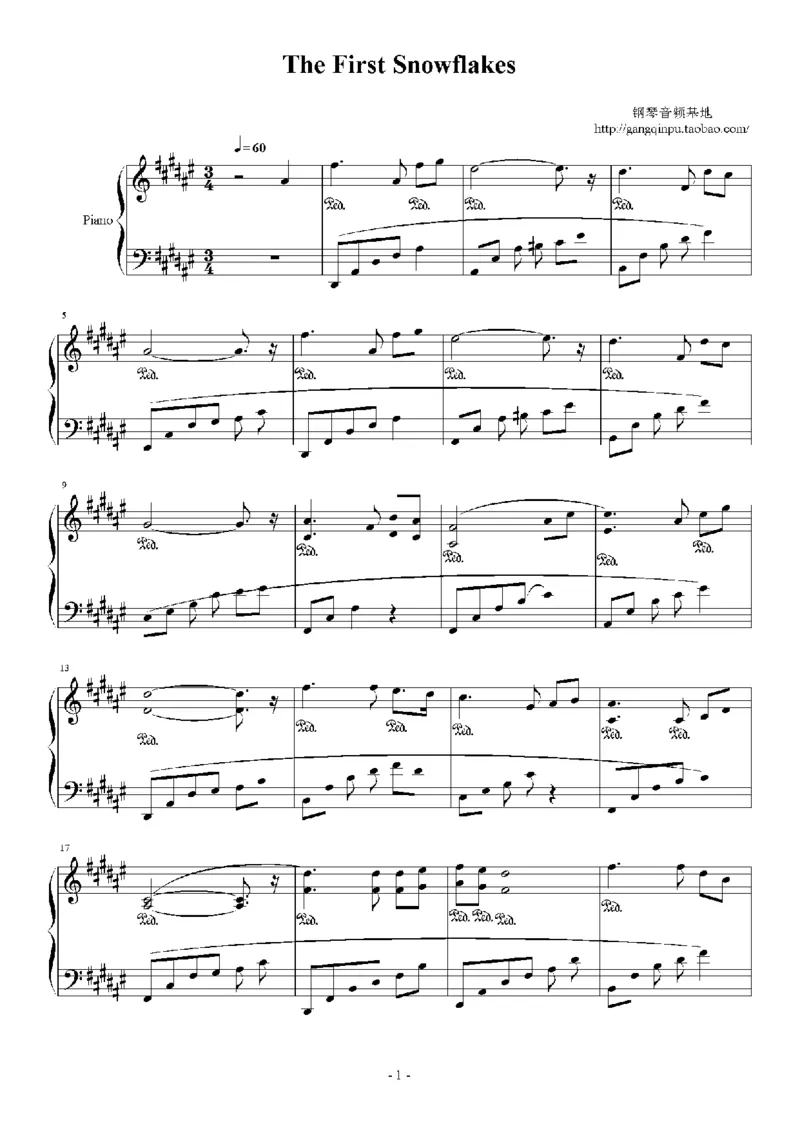 39、班得瑞钢琴谱1（45页，共10首）_一万首著名钢琴曲谱哈农贝多芬合集视频教学电子版高清无水印可打印_3流行音乐谱_流行钢琴谱合集形式_高清PDF无水印