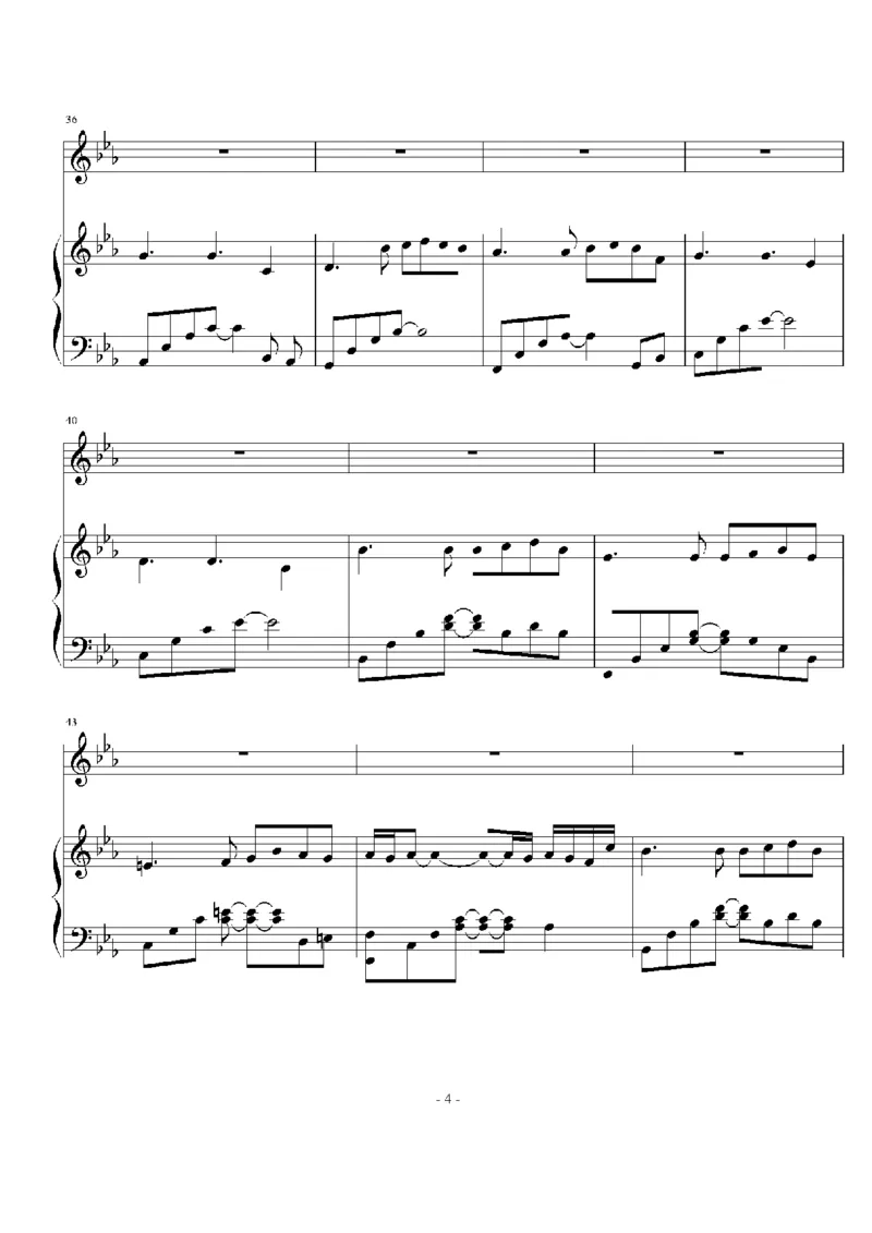 39、班得瑞钢琴谱1（45页，共10首）_一万首著名钢琴曲谱哈农贝多芬合集视频教学电子版高清无水印可打印_3流行音乐谱_流行钢琴谱合集形式_高清PDF无水印