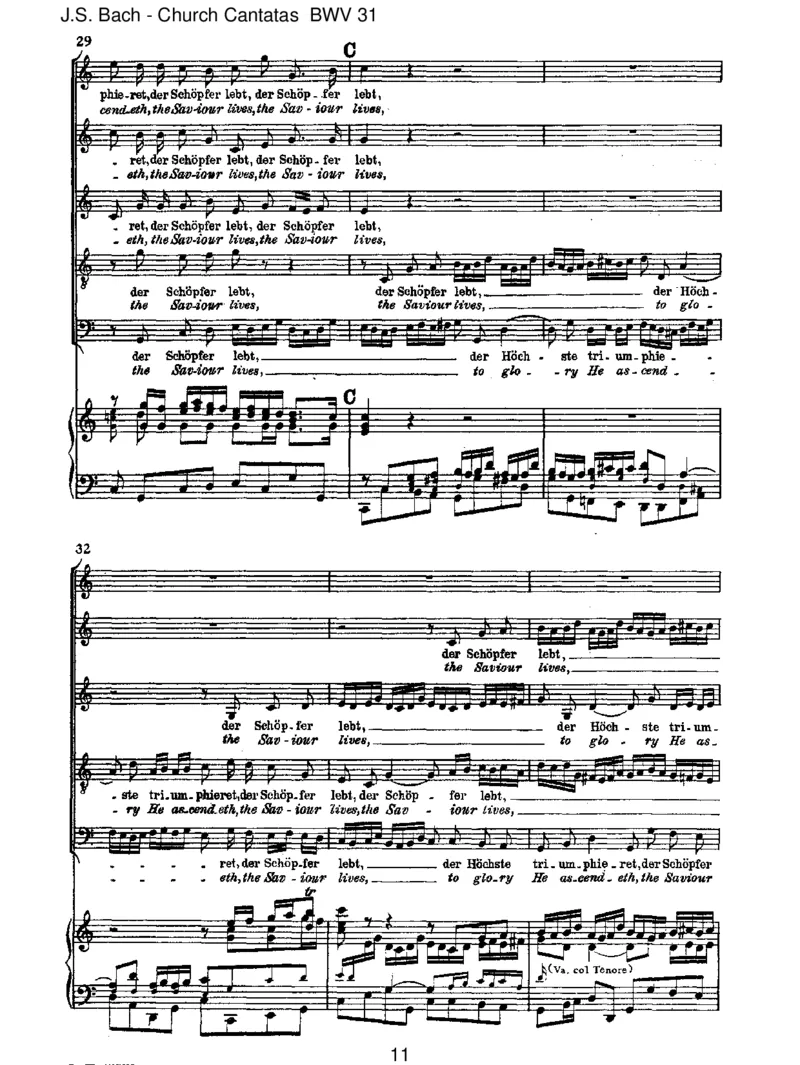 BWV31DerHimmellacht!dieErdejubilieret_一万首著名钢琴曲谱哈农贝多芬合集视频教学电子版高清无水印可打印_1古典钢琴知名音乐家谱_巴赫钢琴谱全集_J.S巴赫作品全集