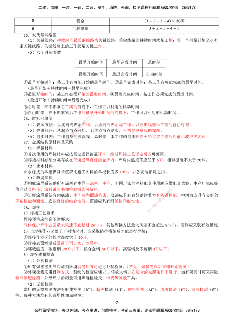DL-水利案例-考前七页纸_监理工程师_2025监理工程师_2025年监理工程师SVIP_2025年监理水利案例SVIP_05-考前密训✿央企特训✿机构普押_10-水利案例《考前七页纸》DL