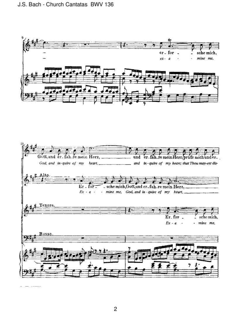 BWV136Erforschemich,Gott,underfahremeinHerze_一万首著名钢琴曲谱哈农贝多芬合集视频教学电子版高清无水印可打印_1古典钢琴知名音乐家谱_巴赫钢琴谱全集_J.S巴赫作品全集