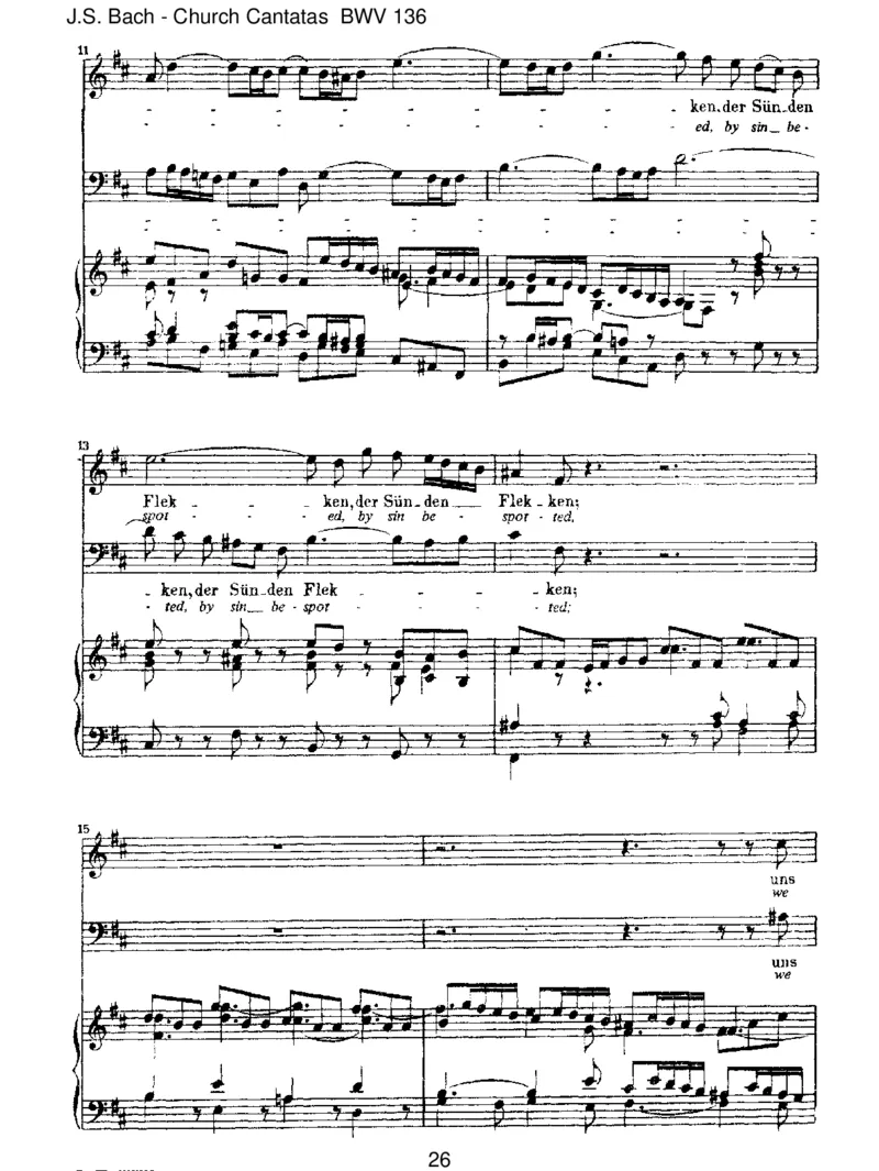 BWV136Erforschemich,Gott,underfahremeinHerze_一万首著名钢琴曲谱哈农贝多芬合集视频教学电子版高清无水印可打印_1古典钢琴知名音乐家谱_巴赫钢琴谱全集_J.S巴赫作品全集