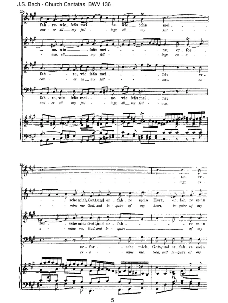 BWV136Erforschemich,Gott,underfahremeinHerze_一万首著名钢琴曲谱哈农贝多芬合集视频教学电子版高清无水印可打印_1古典钢琴知名音乐家谱_巴赫钢琴谱全集_J.S巴赫作品全集