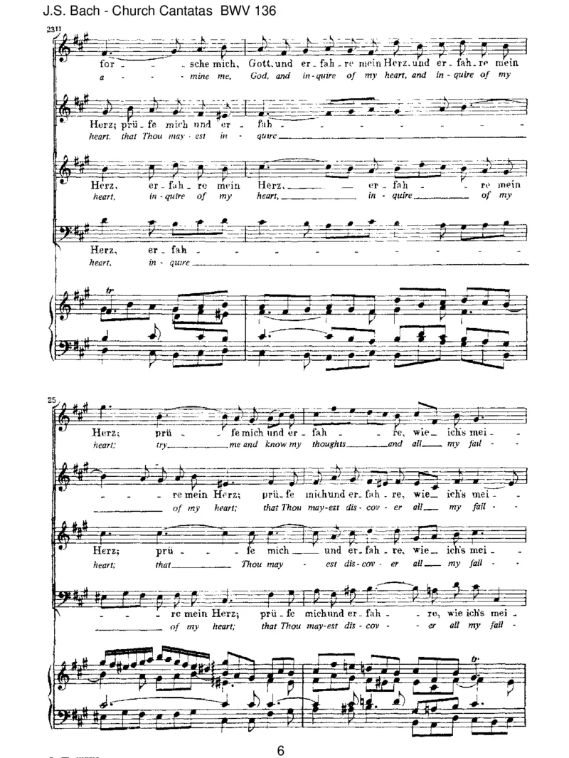 BWV136Erforschemich,Gott,underfahremeinHerze_一万首著名钢琴曲谱哈农贝多芬合集视频教学电子版高清无水印可打印_1古典钢琴知名音乐家谱_巴赫钢琴谱全集_J.S巴赫作品全集