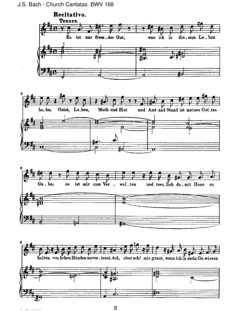 BWV168TueRechnung!Donnerwort_一万首著名钢琴曲谱哈农贝多芬合集视频教学电子版高清无水印可打印_1古典钢琴知名音乐家谱_巴赫钢琴谱全集_J.S巴赫作品全集_JohannSebastianBach(1685-1750)巴赫