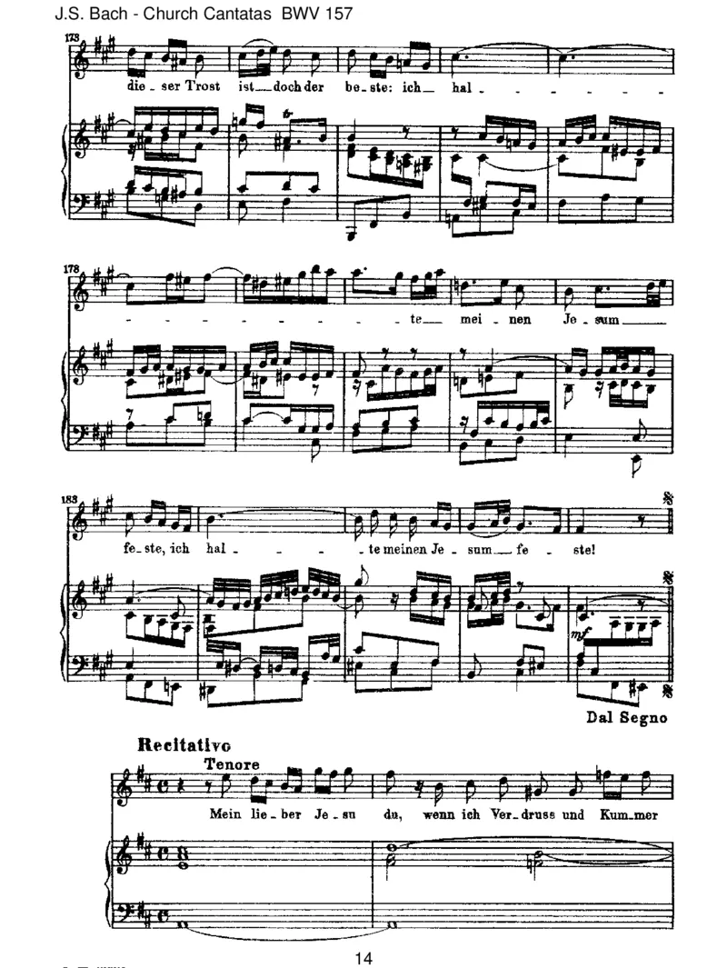 BWV157Ichlassedichnicht,dusegnestmichdenn_一万首著名钢琴曲谱哈农贝多芬合集视频教学电子版高清无水印可打印_1古典钢琴知名音乐家谱_巴赫钢琴谱全集_J.S巴赫作品全集