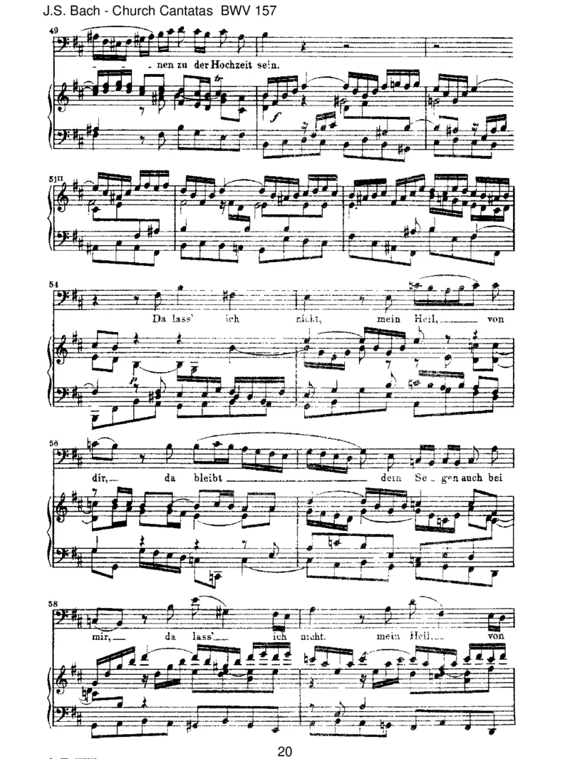 BWV157Ichlassedichnicht,dusegnestmichdenn_一万首著名钢琴曲谱哈农贝多芬合集视频教学电子版高清无水印可打印_1古典钢琴知名音乐家谱_巴赫钢琴谱全集_J.S巴赫作品全集