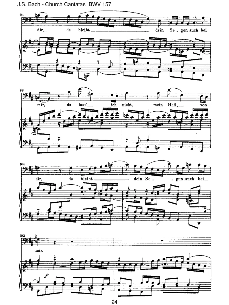 BWV157Ichlassedichnicht,dusegnestmichdenn_一万首著名钢琴曲谱哈农贝多芬合集视频教学电子版高清无水印可打印_1古典钢琴知名音乐家谱_巴赫钢琴谱全集_J.S巴赫作品全集