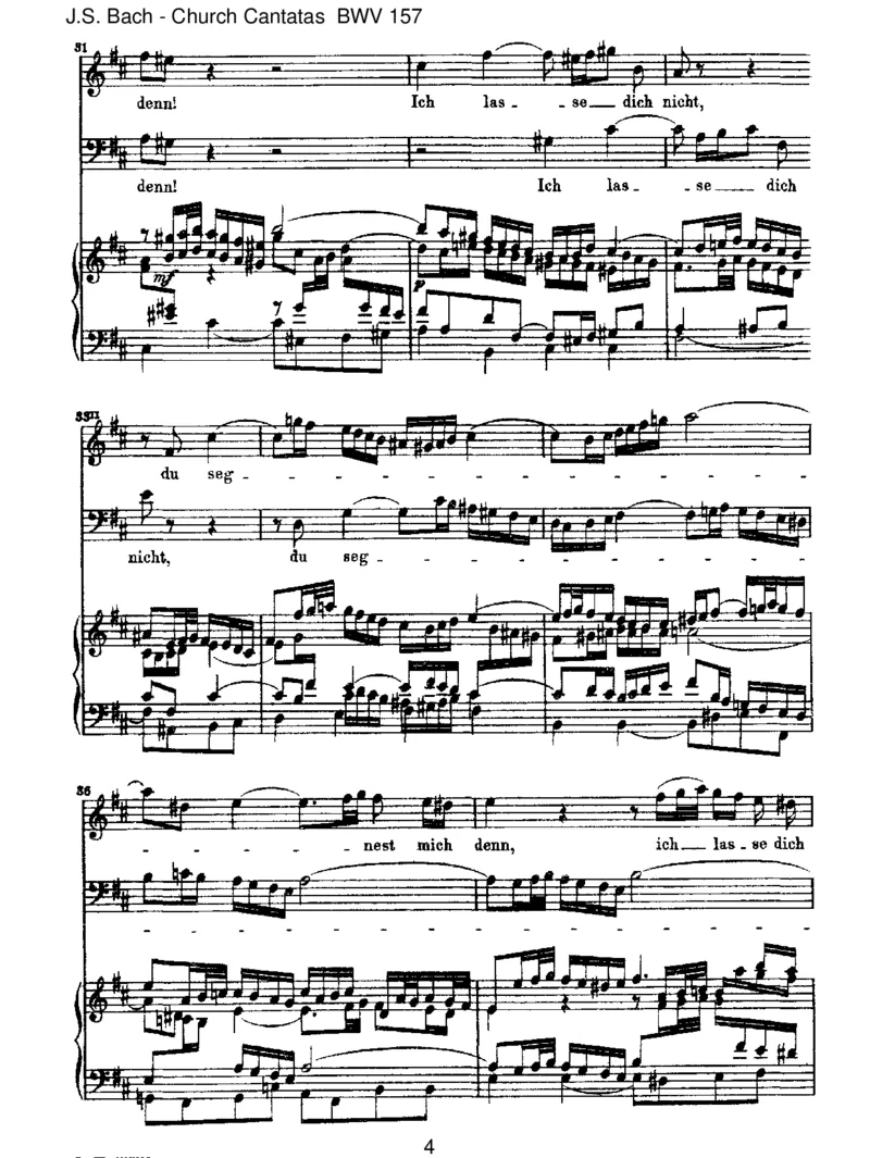 BWV157Ichlassedichnicht,dusegnestmichdenn_一万首著名钢琴曲谱哈农贝多芬合集视频教学电子版高清无水印可打印_1古典钢琴知名音乐家谱_巴赫钢琴谱全集_J.S巴赫作品全集