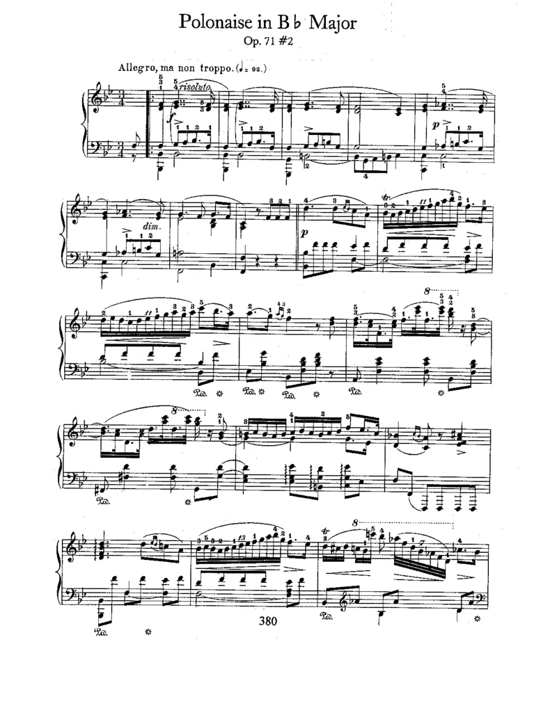 3Polonaises,Op71_一万首著名钢琴曲谱哈农贝多芬合集视频教学电子版高清无水印可打印_1古典钢琴知名音乐家谱_肖邦钢琴谱全集_波兰舞曲