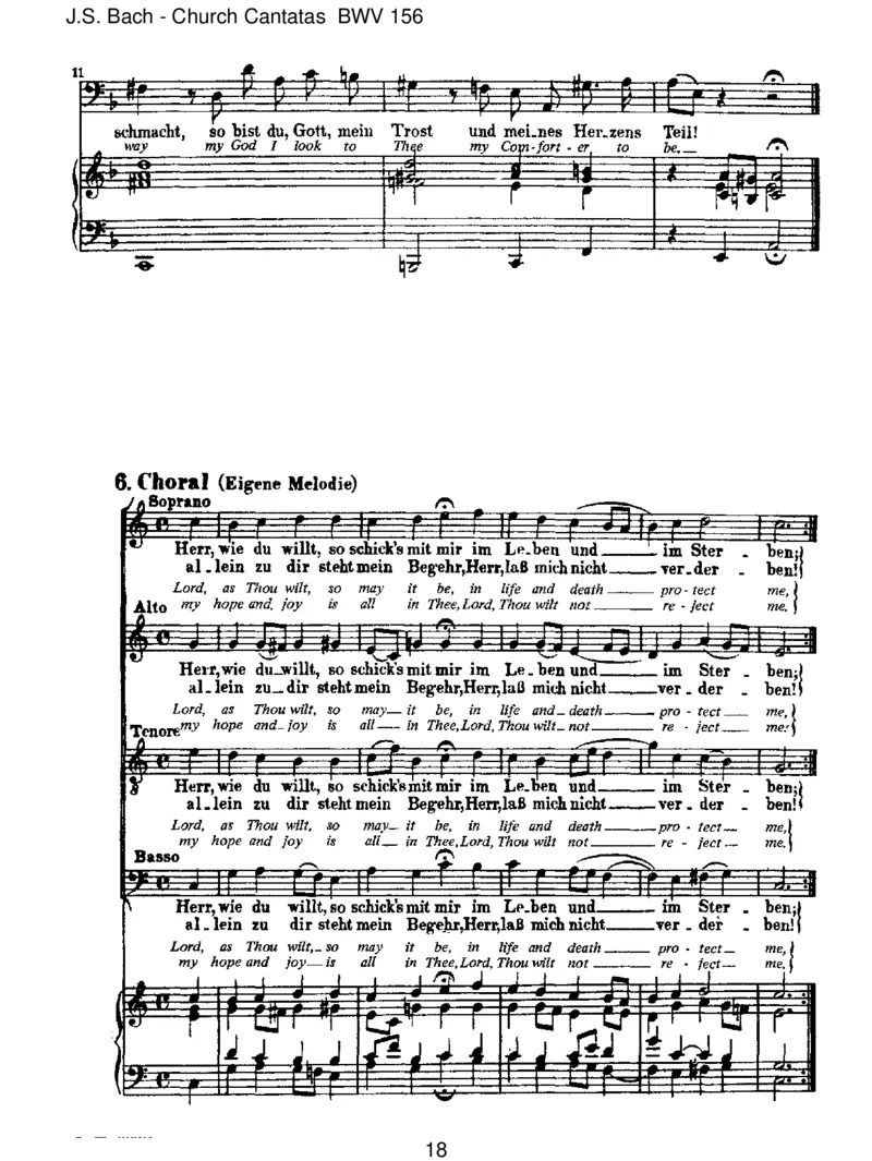 BWV156Ichsteh'miteinemFussimGrabe_一万首著名钢琴曲谱哈农贝多芬合集视频教学电子版高清无水印可打印_1古典钢琴知名音乐家谱_巴赫钢琴谱全集_J.S巴赫作品全集