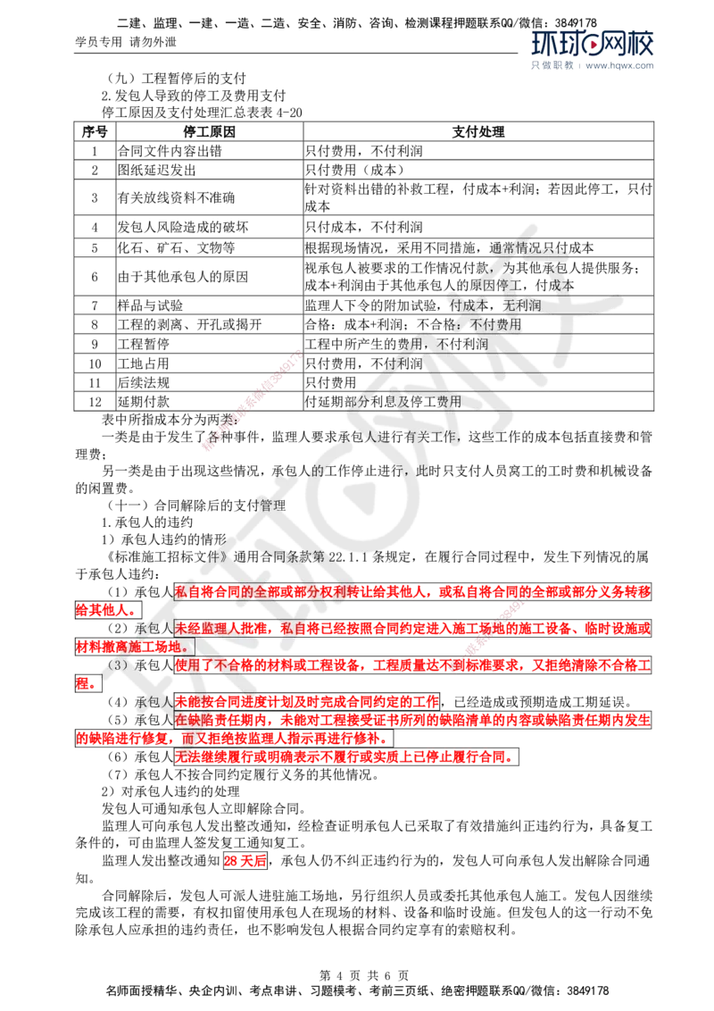 73.基础知识：第四章第九（二）至十节工程费用控制的监理工作_监理工程师_2025监理工程师_2025年监理工程师SVIP_2025年监理交通控制SVIP_02-基础精讲✿高端面授✿深度强化