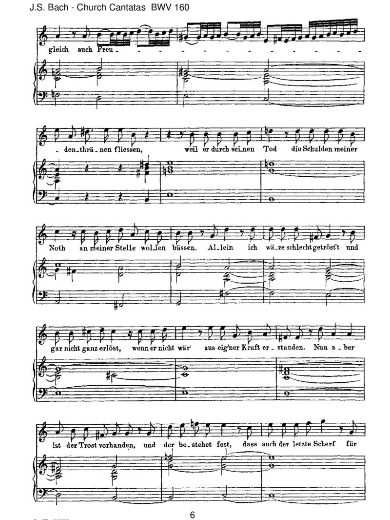 BWV160Ichweiss,dassmeinErl_serlebt(Spurious,byTelemann)_一万首著名钢琴曲谱哈农贝多芬合集视频教学电子版高清无水印可打印_1古典钢琴知名音乐家谱_巴赫钢琴谱全集_J.S巴赫作品全集