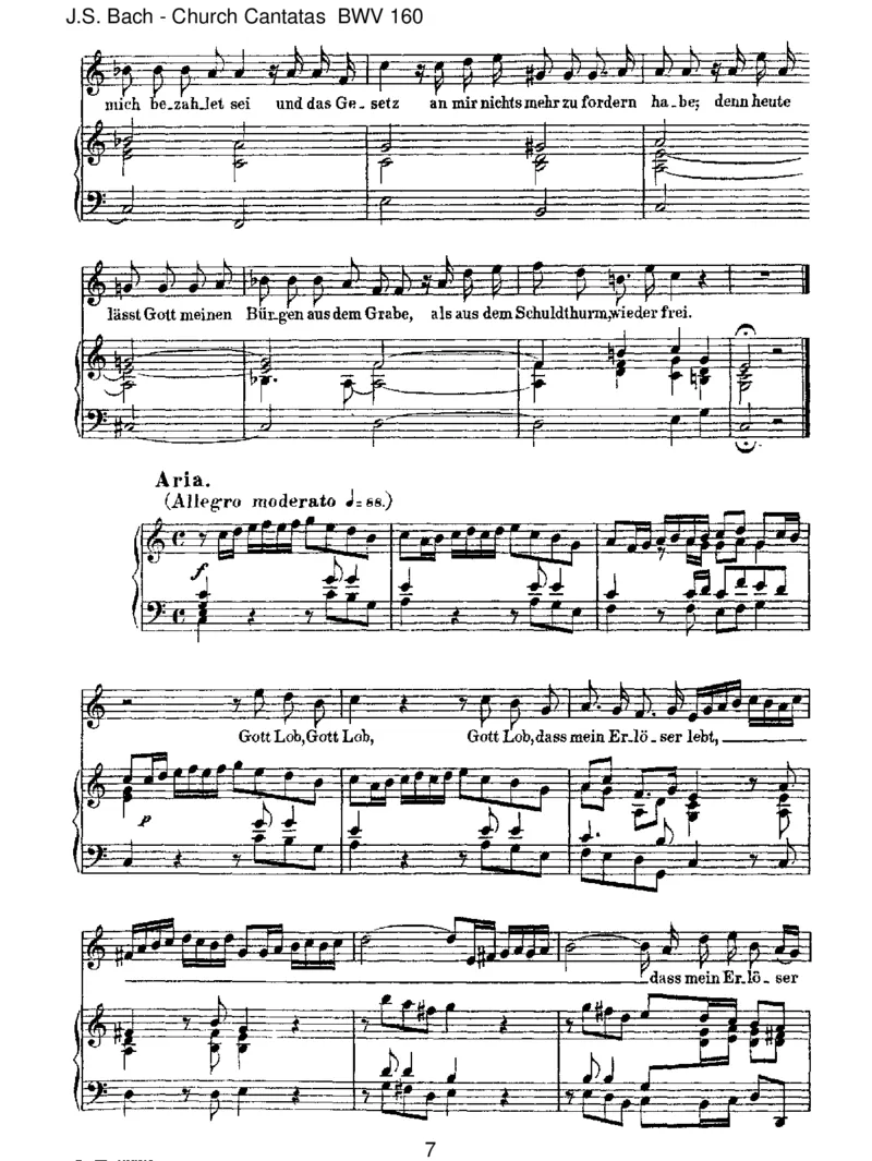 BWV160Ichweiss,dassmeinErl_serlebt(Spurious,byTelemann)_一万首著名钢琴曲谱哈农贝多芬合集视频教学电子版高清无水印可打印_1古典钢琴知名音乐家谱_巴赫钢琴谱全集_J.S巴赫作品全集