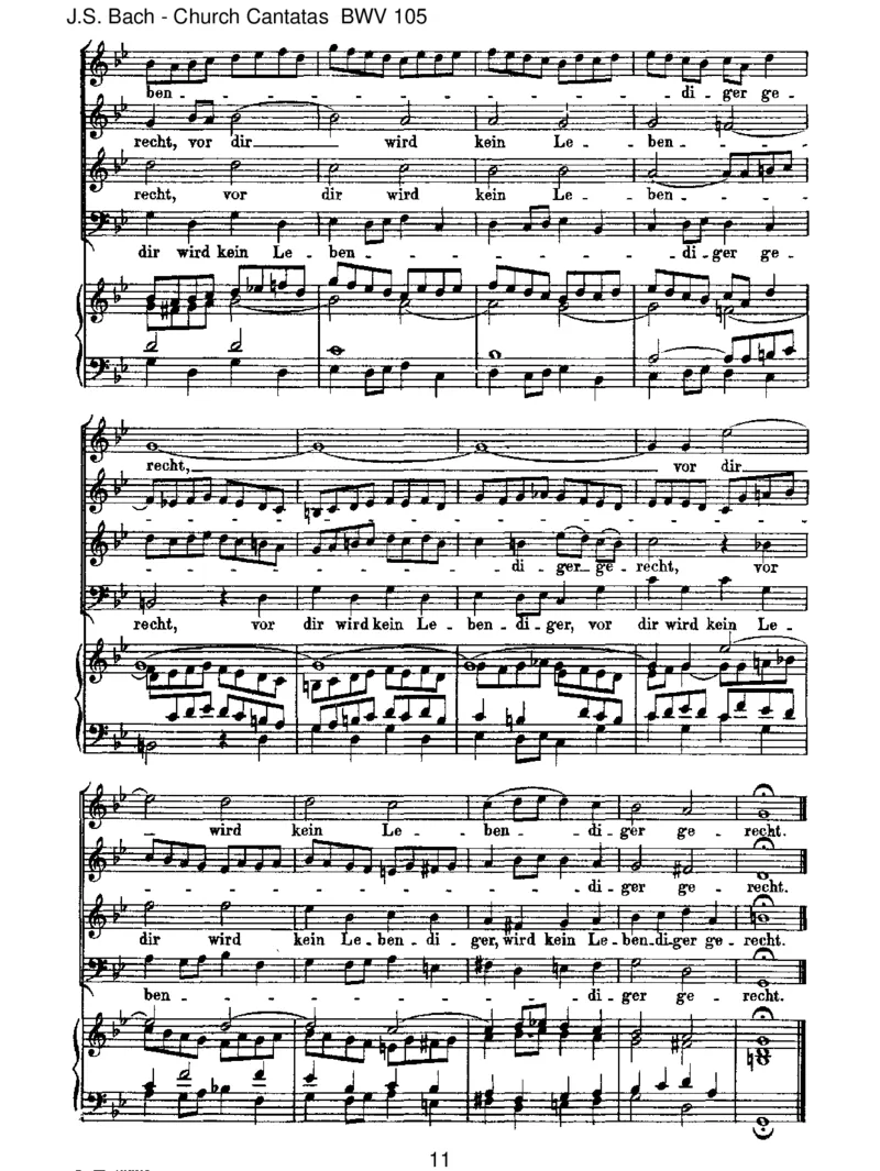 BWV105Herr,gehenichtinsGericht_一万首著名钢琴曲谱哈农贝多芬合集视频教学电子版高清无水印可打印_1古典钢琴知名音乐家谱_巴赫钢琴谱全集_J.S巴赫作品全集_JohannSebastianBach(1685-1750)巴赫