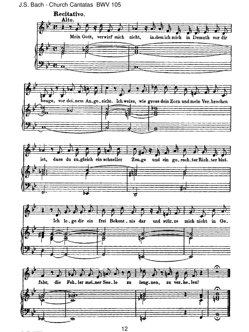 BWV105Herr,gehenichtinsGericht_一万首著名钢琴曲谱哈农贝多芬合集视频教学电子版高清无水印可打印_1古典钢琴知名音乐家谱_巴赫钢琴谱全集_J.S巴赫作品全集_JohannSebastianBach(1685-1750)巴赫