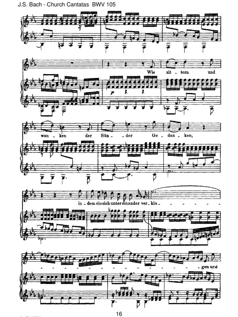 BWV105Herr,gehenichtinsGericht_一万首著名钢琴曲谱哈农贝多芬合集视频教学电子版高清无水印可打印_1古典钢琴知名音乐家谱_巴赫钢琴谱全集_J.S巴赫作品全集_JohannSebastianBach(1685-1750)巴赫
