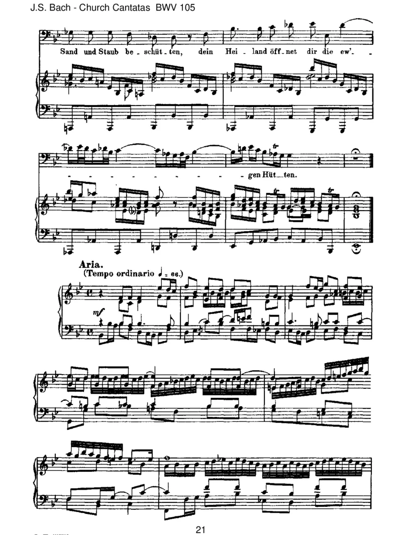 BWV105Herr,gehenichtinsGericht_一万首著名钢琴曲谱哈农贝多芬合集视频教学电子版高清无水印可打印_1古典钢琴知名音乐家谱_巴赫钢琴谱全集_J.S巴赫作品全集_JohannSebastianBach(1685-1750)巴赫